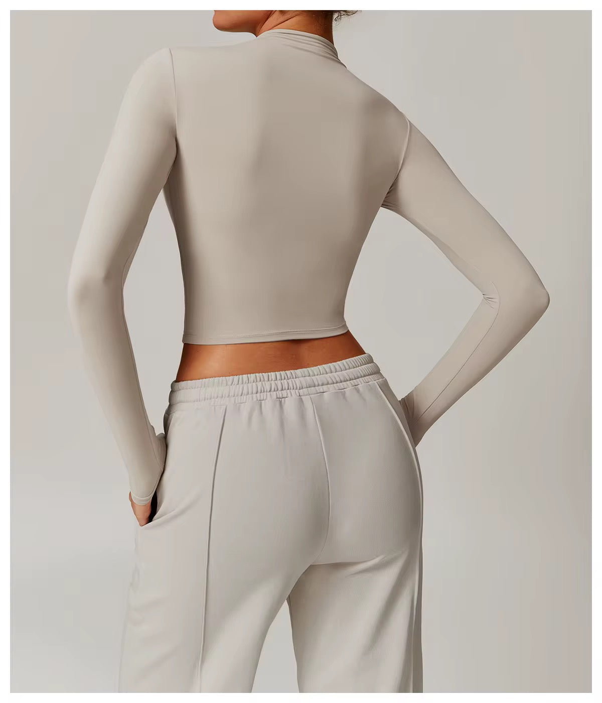Long Sleeve High Neck Top