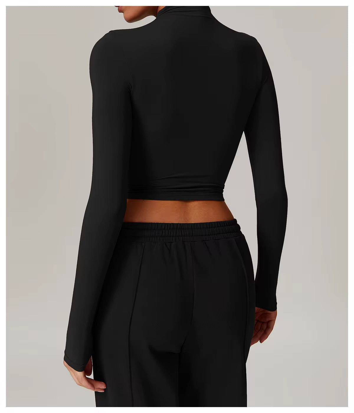 Long Sleeve High Neck Top