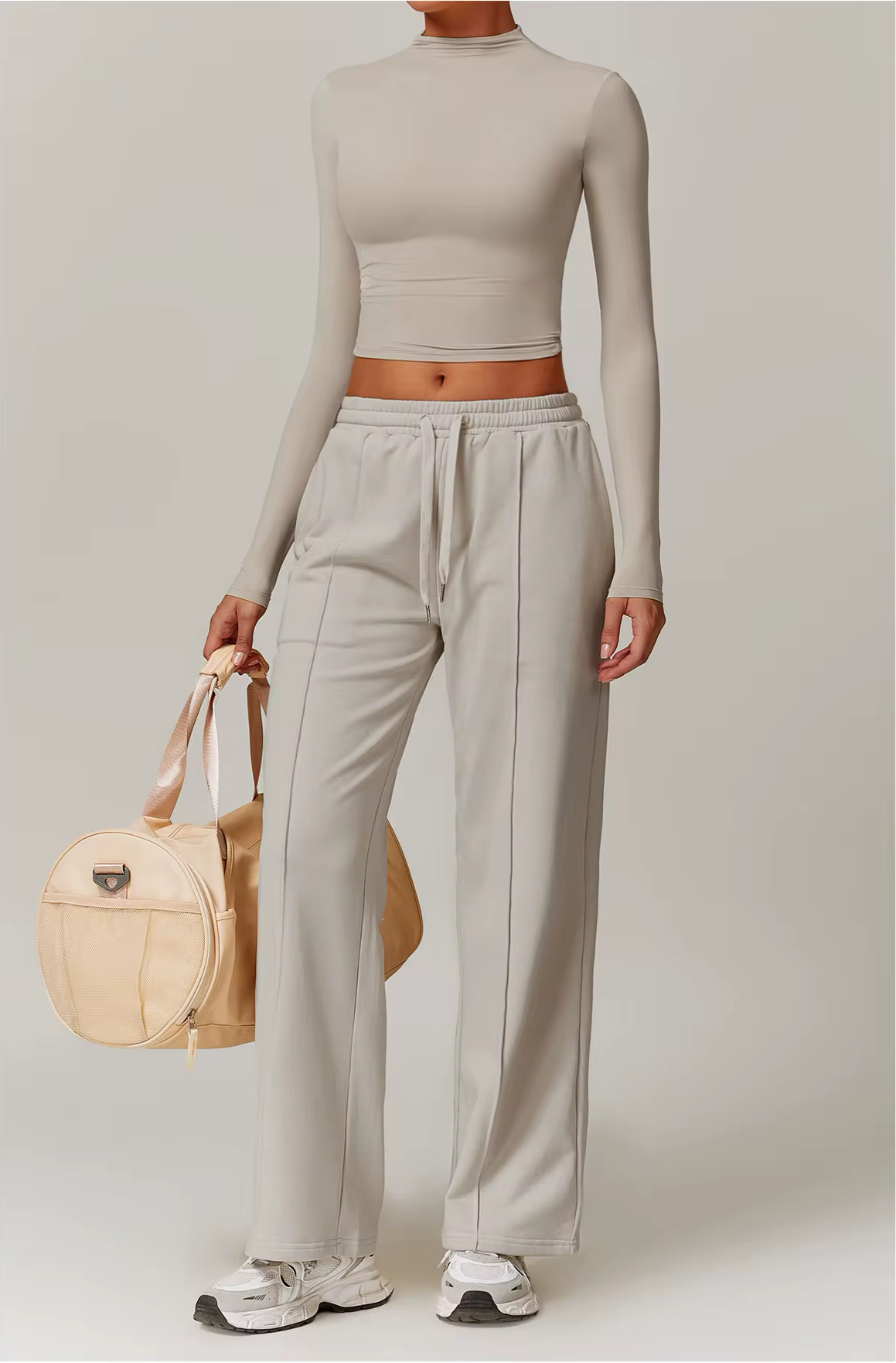 Long Sleeve High Neck Top