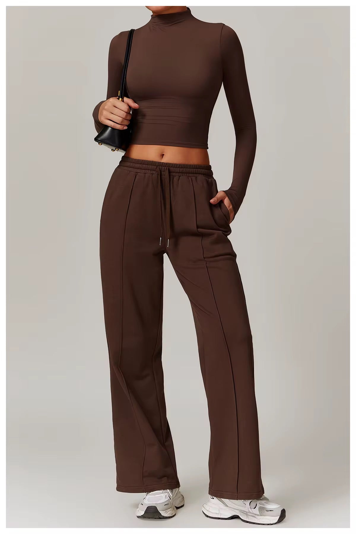 Long Sleeve High Neck Top